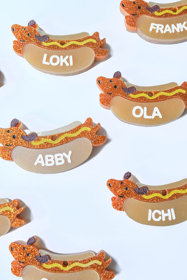 Doxie Hotdog Tag